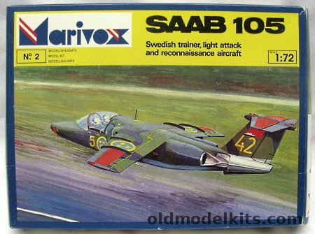 Marivox 1/72 Saab 105 / 105O / SK60C / SK60B Swedish Trainer/Light Attack/Reconnaissance Aircraft - Swedish or Austrian Air Forces, 2 plastic model kit